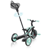 Czarno-miętowy rowerek biegowy Globber Explorer Trike 4w1 632-206-3