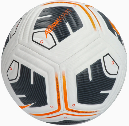 Biało-pomarańczowa piłka nożna Nike Academy Team FZ7540-101