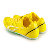 Żółte buty lekkoatletyczne z kolcami do biegów i skoków na bieżni Legend