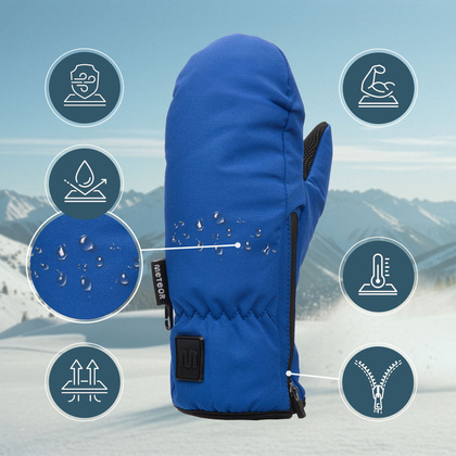 Rękawice zimowe Meteor Orel S granatowy/czarny