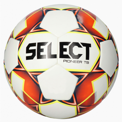 Biało-pomarańczowa piłka nożna Select Pioneer TB + karton - rozmiar 4
