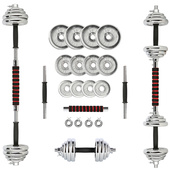 STC21 SZTANGIELKI REGULOWANE W WALIZCE CHROMOWANE 20KG HMS