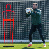 Czerwony mur piłkarski Yakimasport AirFlow 180cm