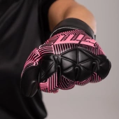 Czarno-różowe rękawice bramkarskie Football Masters Varis X Black Pink