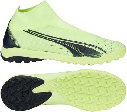 Zielone buty piłkarskie turfy Puma Ultra Match+ LL 107034 01