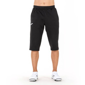Czarne spodnie treningowe 3/4 Joma Capri Fleece Bermudy 101101.100