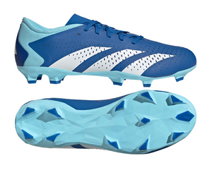 Niebiesko-białe buty piłkarskie Adidas Predator Accuracy.3 L FG GZ0015