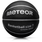 Piłka koszykowa treningowa Meteor Cellular 7 czarny/srebrny