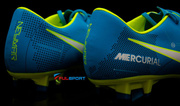 Niebiesko-żółte buty piłkarskie Nike Mercurial Victory Njr FG 921488-400 JR
