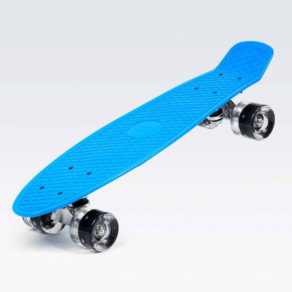 Niebieska deskorolka świecąca do jazdy fiszka Smj BS-2206PL LED