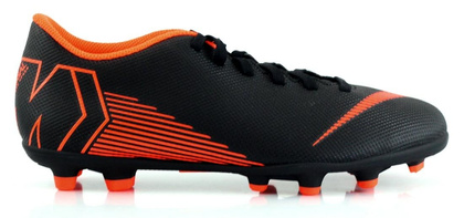 Czarno-pomarańczowe buty piłkarskie Nike Mercurial Vapor Club MG AH7378-081