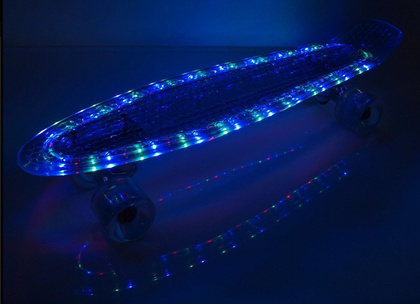 DESKOROLKA FISZKA BS-2206 PC BLUE LED świecąca 
