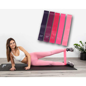 ZESTAW GUM DO ĆWICZEŃ FITNESS CROSSFIT MINI BAND 5W1 ENERO FIT
