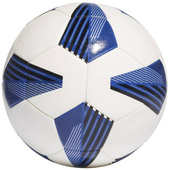 Biało-niebieska piłka nożna Adidas Tiro League Artifical FS0387