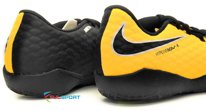 Żółto-czarne buty piłkarskie na halę Nike Hypervenom Phelon IC 852563-801