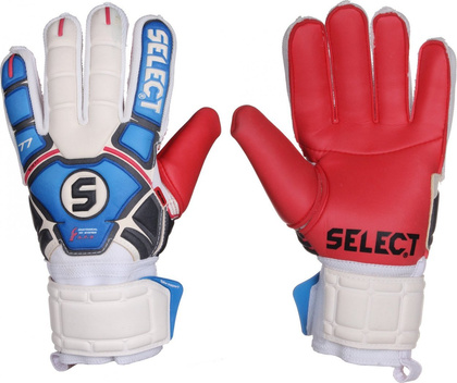 Biało-czerwone rękawice bramkarskie meczowe Select Slim Fit 77