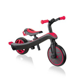 Czerwono-czarny rowerek biegowy Globber Explorer Trike 3w1 631-102