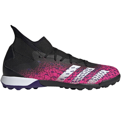Czarno-różowe buty piłkarskie turfy Adidas Predator Freak.3 TF FW7517