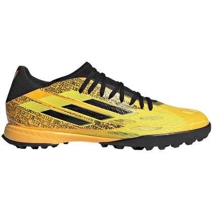 Żółto-czarne buty turfy Adidas X Speedflow Messi.3 GW7423
