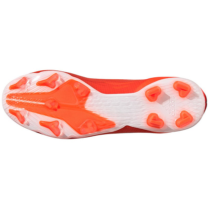 Czerwono-białe buty piłkarskie korki Adidas X Speedflow.2 FG FY3289