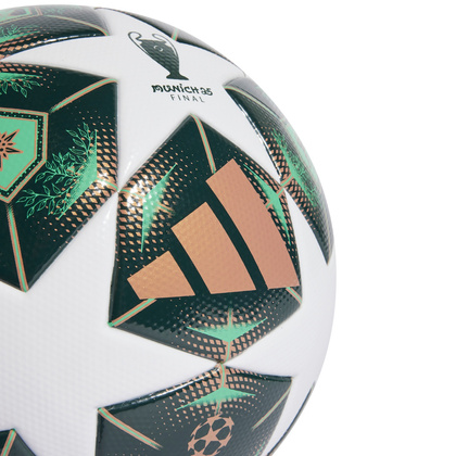Zielono-biała piłka nożna Adidas  UCL UEFA Champions League JH1296