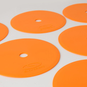 Płaskie znaczniki pola - okrągłe 15 cm - 12x pomarańczowy SMJ sport ZPO-O