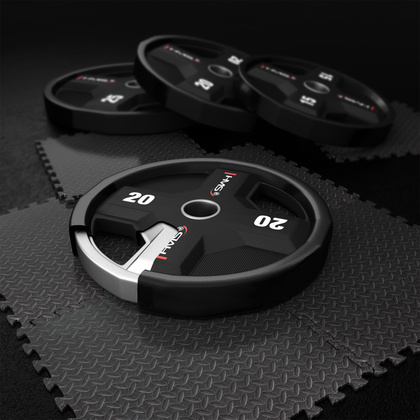 TPC SET ZESTAW TALERZY OLIMPIJSKICH POLIURETANOWYCH 2 x 2.5 - 25 KG CPU (155 KG) HMS