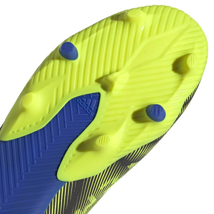 Granatowo-czarno-seledynowe buty piłkarskie korki Adidas Nemeziz.3 LL FG FW7411