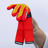 Czerwono-żółte rękawice bramkarskie 4Keepers Neo Lava NC - Junior