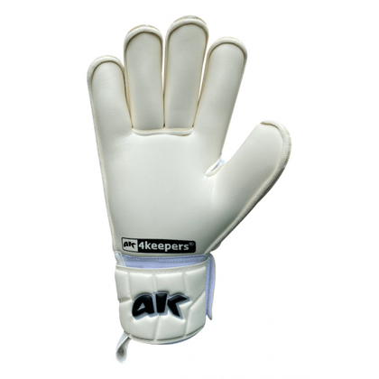 Biało-czarne rękawice bramkarskie 4Keepers Champ Black V RF