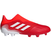 Czerwono-białe buty piłkarskie korki Adidas Copa Sense.3 LL FG FY6172