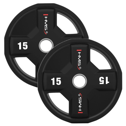 TPC SET ZESTAW TALERZY OLIMPIJSKICH POLIURETANOWYCH 2 x 2.5 - 25 KG CPU (155 KG) HMS