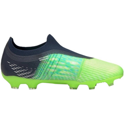 Czarno-zielone buty piłkarskie korki Puma Ultra 3.3 106529 03 - Junior