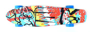 Kolorowa deskorolka fiszka Smj BS-2206 PWT Graffiti