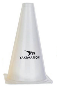 Biały pachołek bez otworów Yakimasport 100697 23 cm