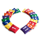 Woreczki gimnastyczne FB811-20 20szt. Cyfry i kropki