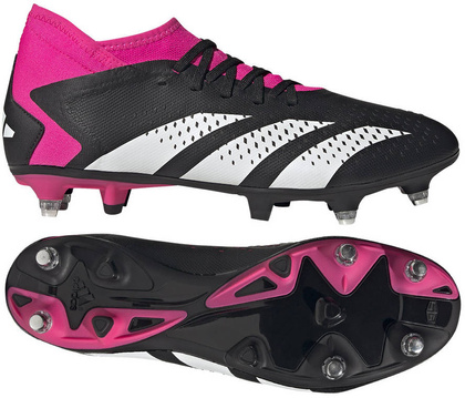 Czarno-różowe buty korkI wkręty Adidas Predator Accuracy.3 GW4620