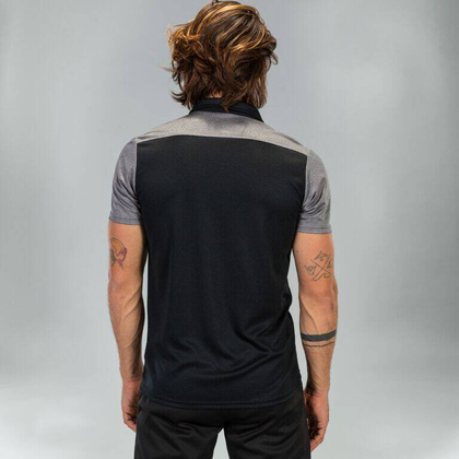 Granatowo-biała koszulka polo Joma Hobby II 101371.332