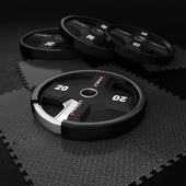 TPC SET ZESTAW TALERZY OLIMPIJSKICH POLIURETANOWYCH 2 x 2.5 - 25 KG CPU (155 KG) HMS