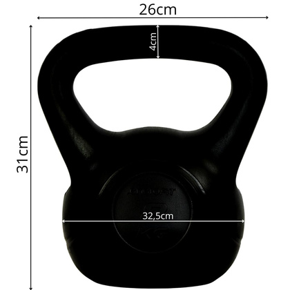 HANTLA KOMPOZYTOWA KETTLEBELL 10KG ODWAŻNIK ENERO FIT