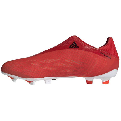 Czerwono-białe buty piłkarskie korki Adidas X Speedflow.3 LL FG FY3271