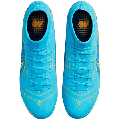 Turkusowe buty piłkarskie korki Nike Mercurial Superfly 8 Academy FG/MG DJ2873 484
