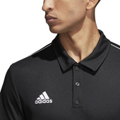 Czarna koszulka polo Adidas Core 18 CE9037