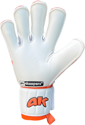 Biało-pomarańczowe rękawice bramkarskie 4Keepers Champ Training VI RF2G