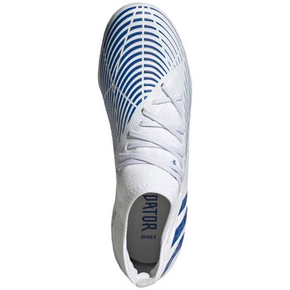 Biało-niebieskie buty piłkarskie korki Adidas Predator Edge.3 FG GW2273