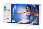 Biało-fioletowy hula-hop do ćwiczeń JInpoli Power Ring