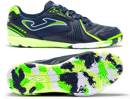 Granatowe-limonkowe buty halowe Joma Dribling 2303 DRIS2303IN
