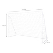 BR240P 2w1 BRAMKA Z SIATKĄ I PANELEM DO CELOWANIA 240x150cm NILS