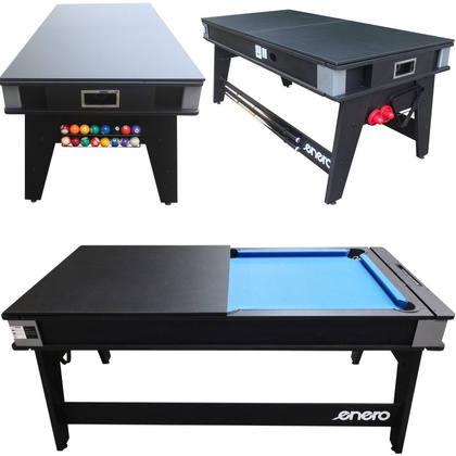 STÓŁ DO MULTIGIER 4W1 BILARD TENIS STOŁOWY CYMBERGAJ STÓŁ JADALNY 189x94,1x81,3CM ENERO