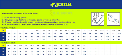Granatowe-limonkowe buty halowe Joma Dribling 2303 DRIS2303IN